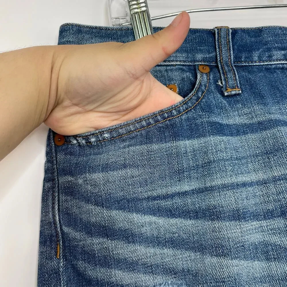 Madewell distressed denim short shorts women's size 28